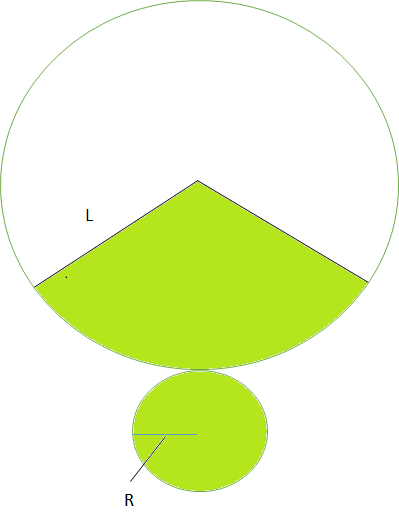 円錐の展開図